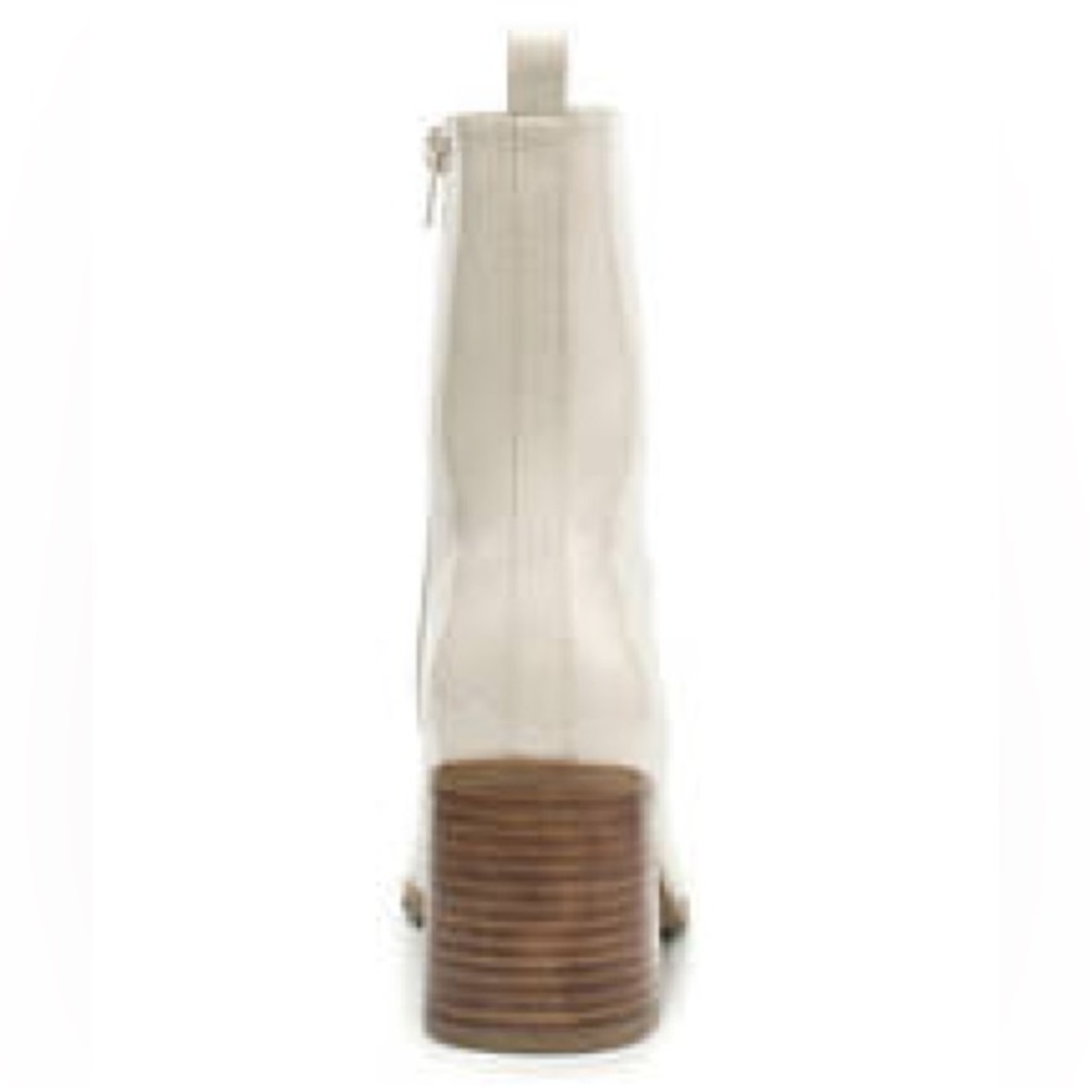 Shiny Ivory Sanna Granny Boots - Picture 3 of 9
